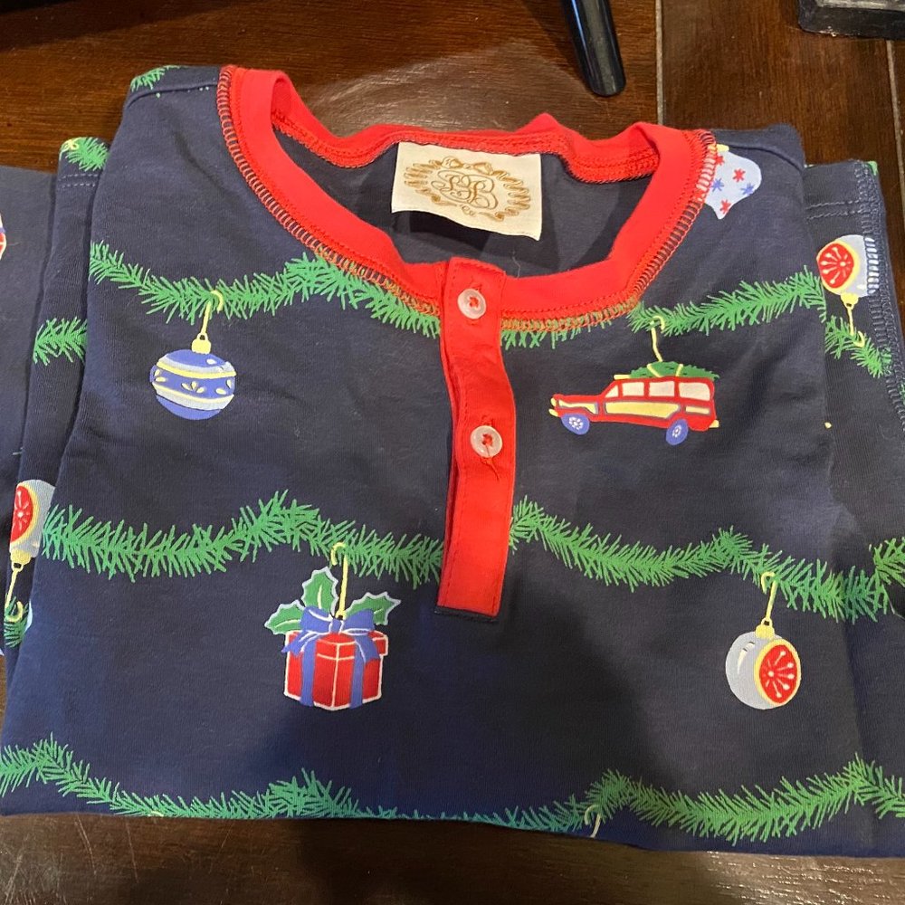 TBBC Christmas Pajamas - size 12 boys. EUC